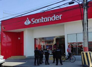 Asaltan con violencia sucursal de Santander en Alseseca
