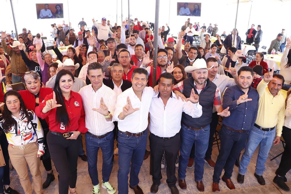 Lalo Rivera estuvo en evento con militantes en Ocotepec, Cuyoaco y Zautla | Foto: Especial