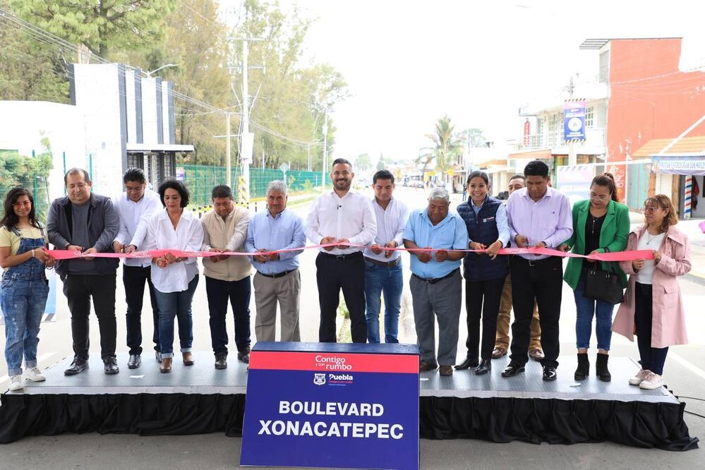 La rehabilitación del Bulevar Xonacatepec tuvo una inversión de 48 millones de pesos | Foto: Ayuntamiento de Puebla