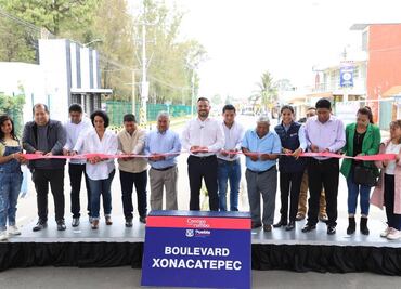 Gobierno municipal de Puebla entrega rehabilitación del Bulevar Xonacatepec