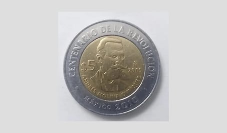 La moneda de 5 pesos que se vende en 160 veces su valor nominal