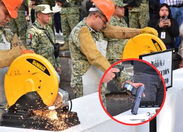 Continúa campaña de desarme en Puebla; Ejército destruye 156 armas de fuego