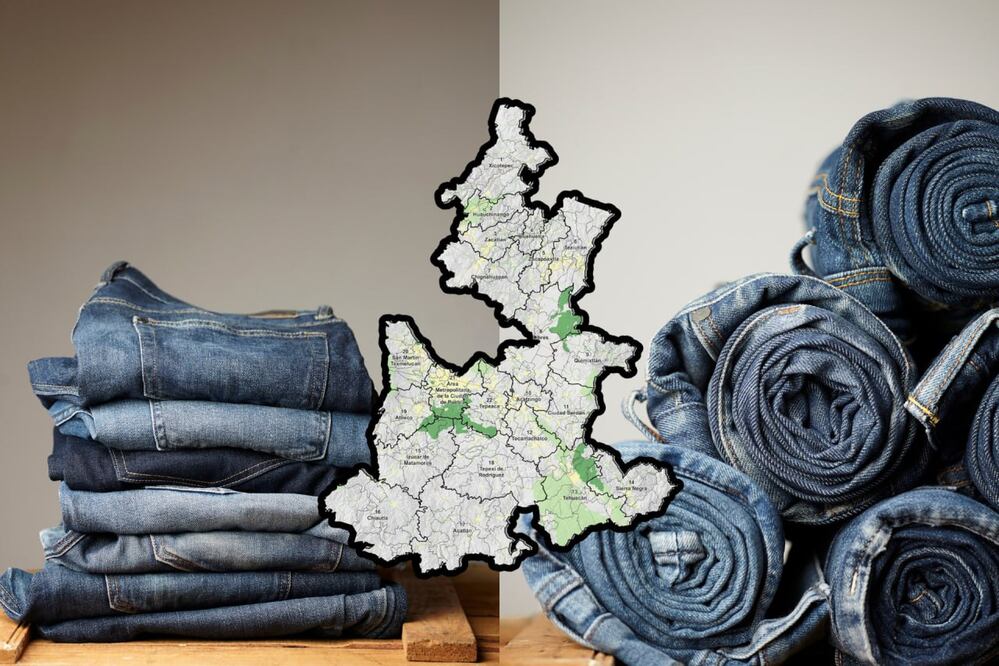 Puebla destaca como uno de los estados con mayor producción de pantalones de mezclilla | Foto: Magnific / Wikipedia