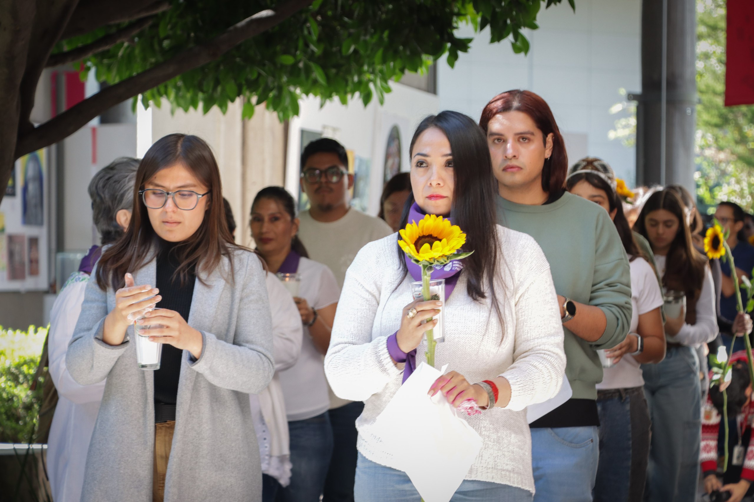 En la Ibero Puebla se recordó a las víctimas de feminicidio | Agencia Es Imagen para El Universal Puebla