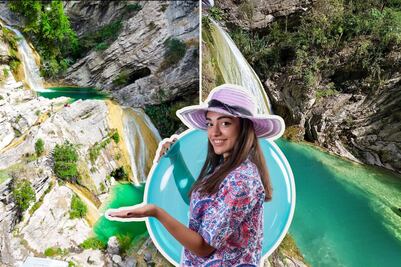 Conoce la cascada de aguas turquesas que nadie cree que está en Puebla