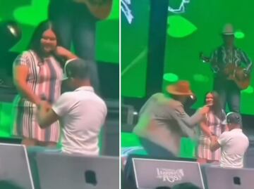 VIDEO: Hombre le pide matrimonio a su novia en un concierto, pero...¡es casado!
