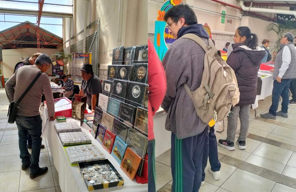 Tianguis numismático / Foto Redes Sociales P.Sociedad Numismatica de Tlaxcala de Barron Escandon