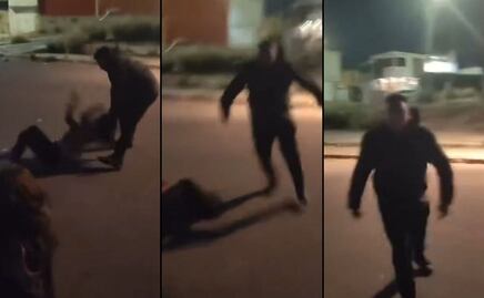 VIDEO Policía golpea a su exnovia en Galaxia La Calera, ya está detenido