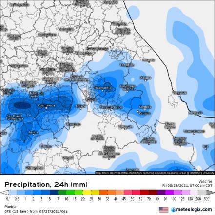 Pronóstico del clima para Puebla hoy 27 de mayo 2021