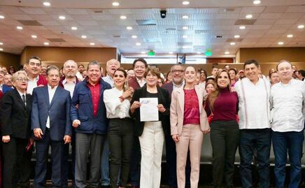 Sergio Salomón Céspedes respalda a Delfina Gómez 