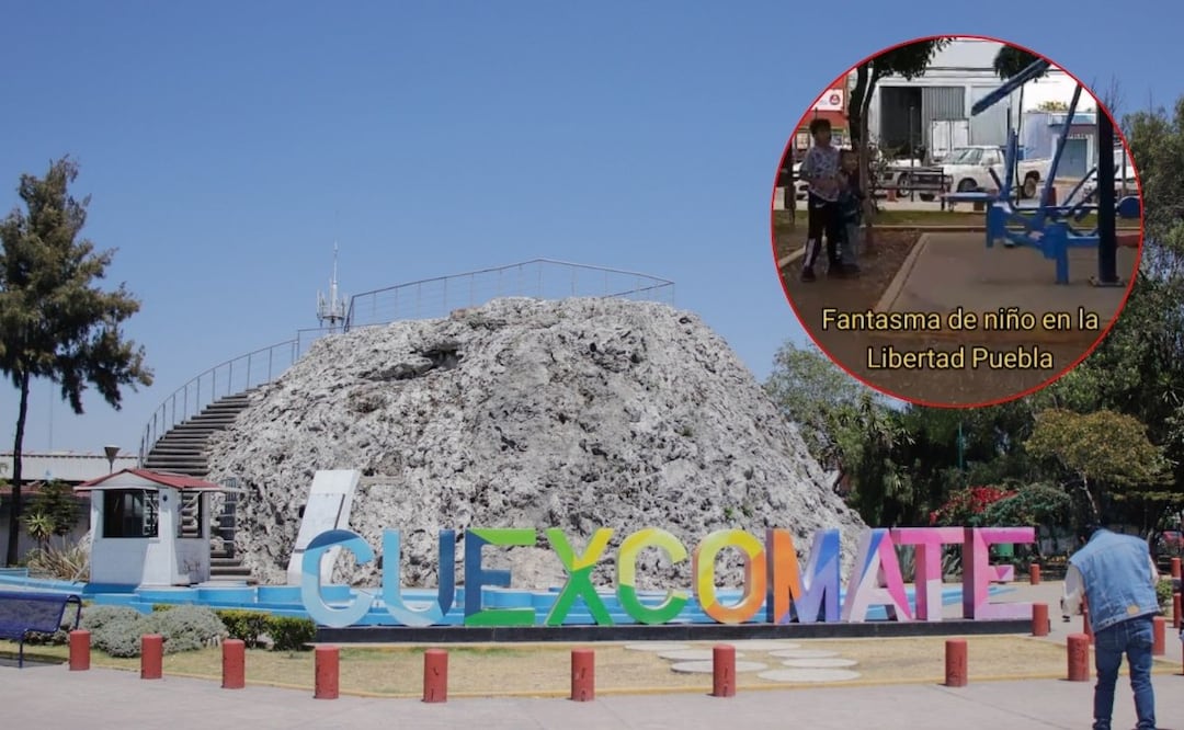 El supuesto fantasma de un niño se apareció en el volcán Cuexcomate / Foto: EsImagen / TikTok