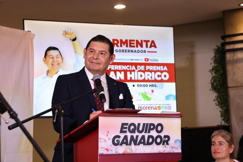 Alejandro Armenta presentó su estrategia de abasto de agua | Foto: Especial