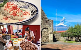 Dos lugares en Puebla para comer los auténticos chiles en nogada en las faldas del Popocatépetl