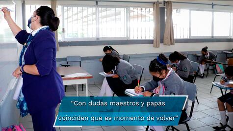 Entre dudas se dio el regreso a clases en Puebla