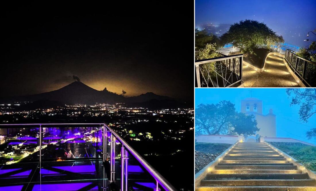 En septiembre podrás conocer Atlixco y sus paisajes desde el nuevo mirador de cristal | Foto: Twitter Ariadna Ayala