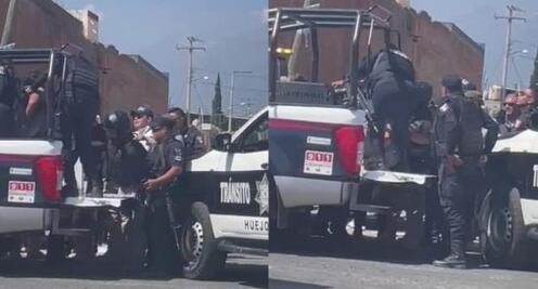 Denuncian abuso policial en Huejotzingo; ciudadano es sometido con violencia