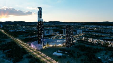 Vivir a 302 metros de altura. Así es el proyecto del edificio habitacional más alto de México