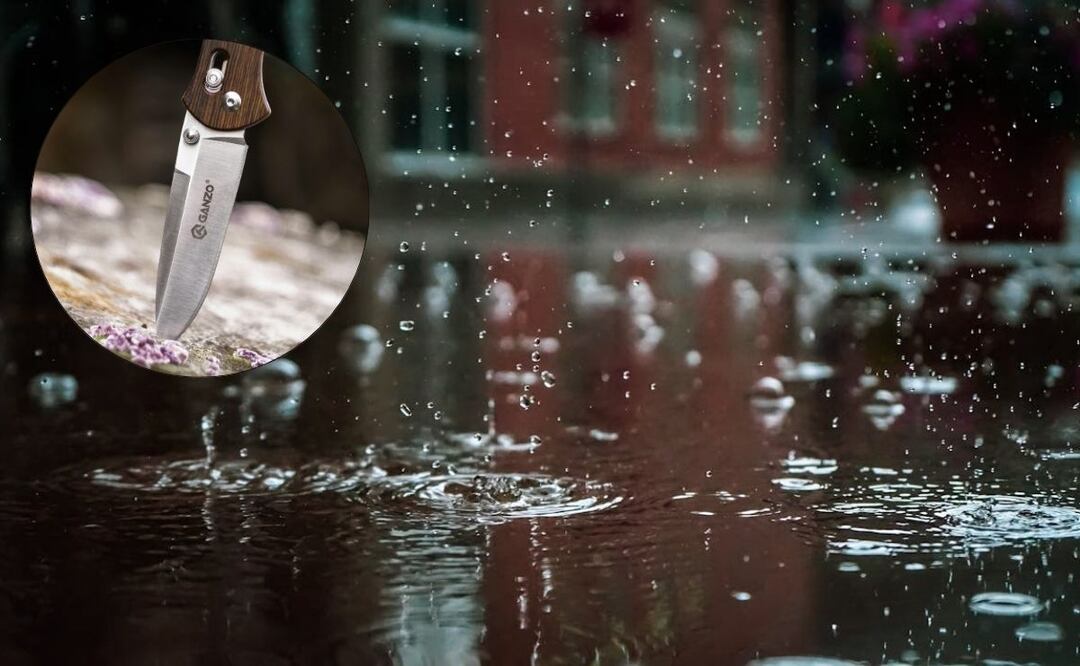 Enterrar un cuchillo para evitar lluvia | Foto: Pexels