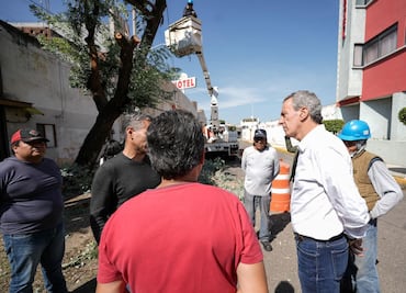 Pepe Chedraui supervisó acciones por posible caída de árbol en la colonia Resurgimiento