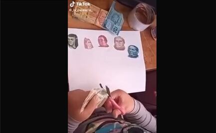 VIDEO. Niña recorta billetes para ilustrar su tarea y se vuelve viral en TikTok