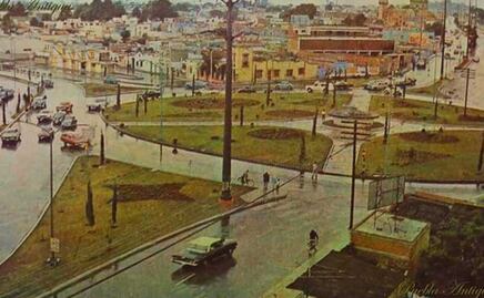 Así era la rotonda de la China Poblana en los años setenta