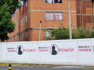Continúa promoción de Claudia Sheinbaum en Puebla, ahora en bardas