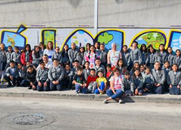 Impulsa la BUAP identidad cultural y lenguas maternas en escolares, a través del arte muralista