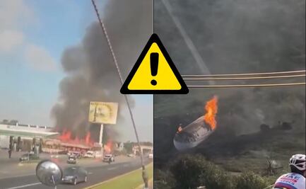 Explota pipa de gas LP en el Arco Norte; hay dos muertos y una lesionada