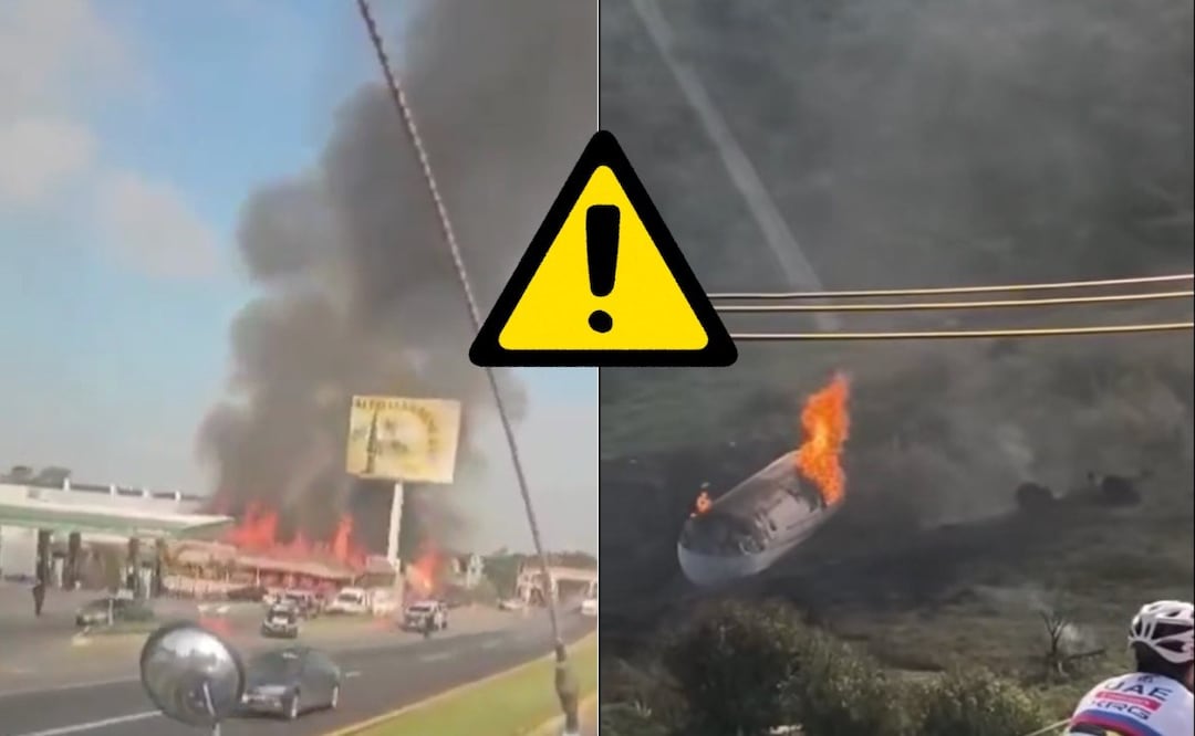 La explosión de la pipa de gas LP generó una intensa movilización de cuerpos de emergencia en el Arco Norte | Foto: RRSS