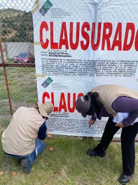 Clausura Medio Ambiente siete corralones