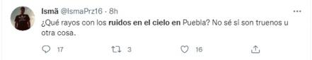 Ruidos extraños en el cielo ponen en alerta a poblanos; posible 'cielomoto', reporta Protección Civil