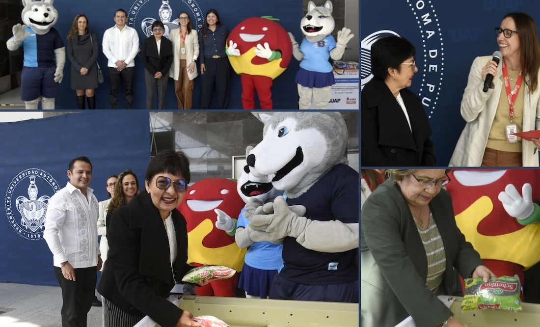 Los contenedores para depositar estos víveres estarán ubicados en la Torre de Gestión Académica y Servicios Administrativos | Foto: Buap