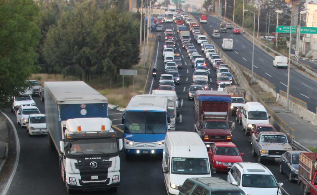La autopista México-Puebla tendrá un cierre a partir de este lunes 3 de abril hasta nuevo aviso | Foto:  agencia Es Imagen para El Universal Puebla