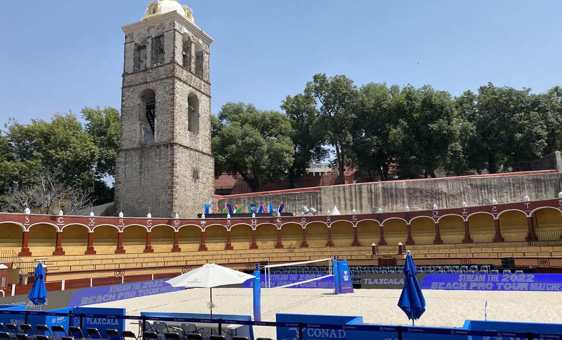 Cuatro plazas de toros serán adaptadas para el evento. Foto: MexBeachVolley / Twitter