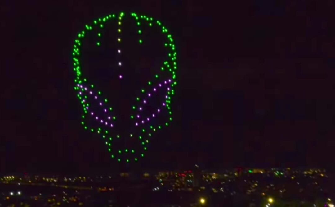 Esta compañía realiza un espectáculo nocturno muy interesante | Foto: Instagram aiondroneshows