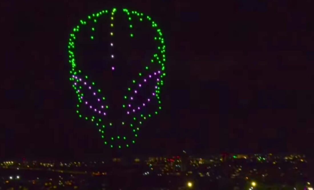 Esta compañía realiza un espectáculo nocturno muy interesante | Foto: Instagram aiondroneshows