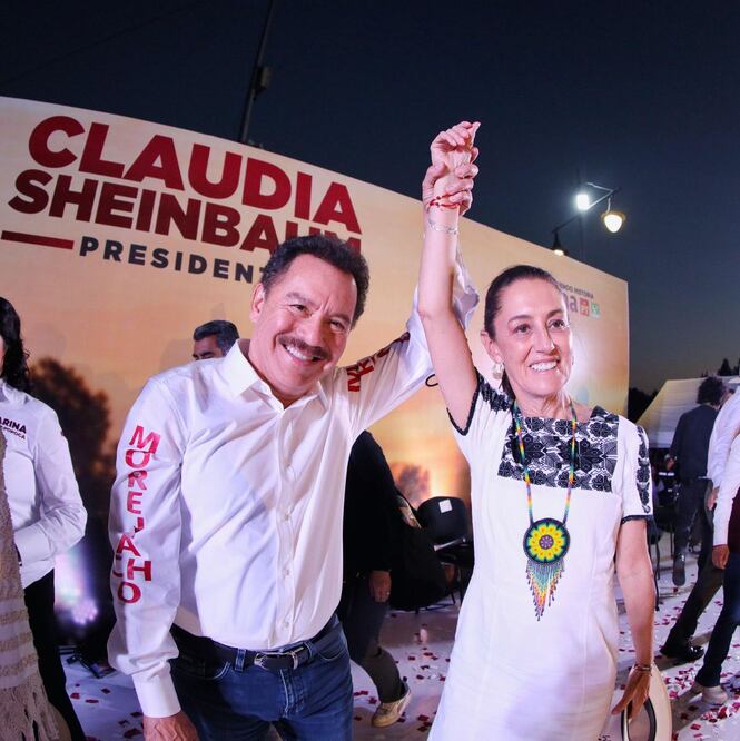 Nacho Mier acompañó a Claudia Sheinbaum durante su visita a Puebla este domingo | Fotos Especiales