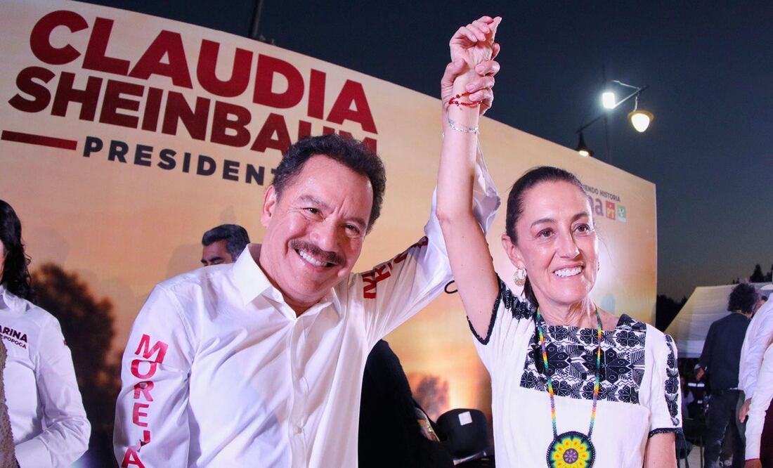 Nacho Mier acompañó a Claudia Sheinbaum durante su visita a Puebla este domingo | Fotos Especiales