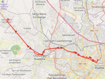 Esta combi debes tomar si al socavón de Puebla quieres llegar