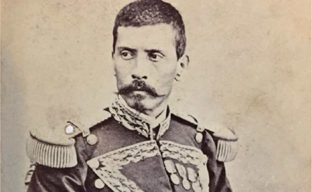 Porfirio Díaz en uniforme militar.. Foto: Museo Nacional de Arte INBA
