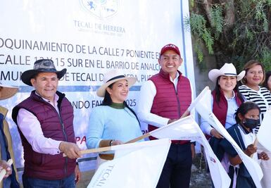 En Tecali de Herrera, Liz Sánchez refrenda su compromiso con el desarrollo municipal