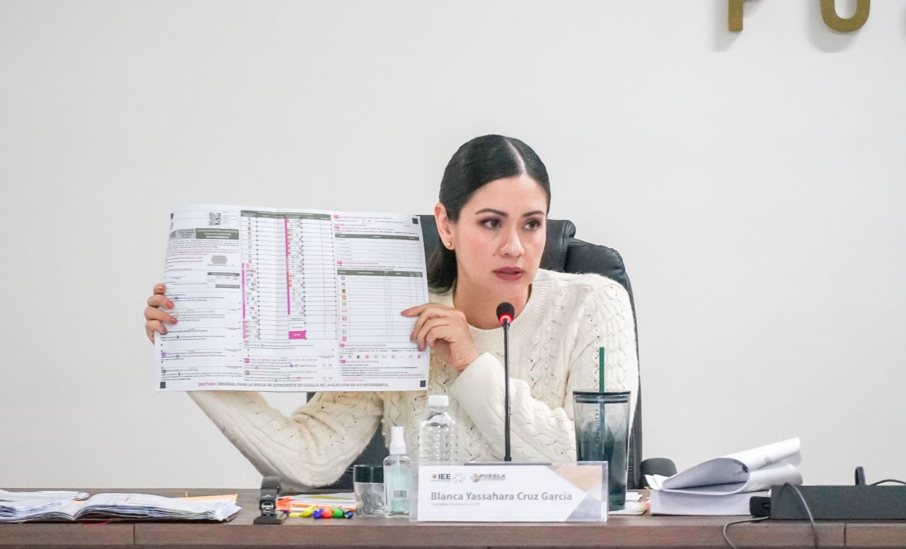 IEE realiza cómputo de la elección del municipio Venustiano Carranza