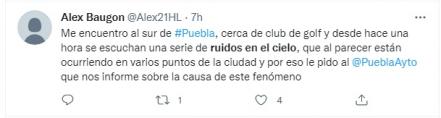 Ruidos extraños en el cielo ponen en alerta a poblanos; posible 'cielomoto', reporta Protección Civil