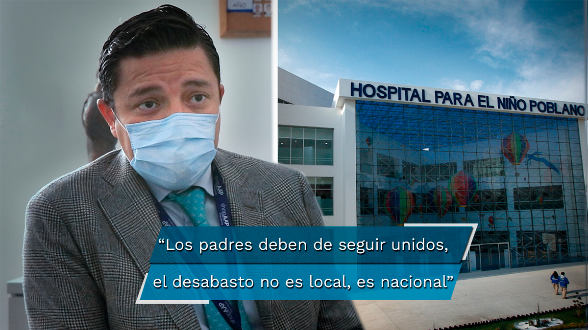 Sólo 15% en desabasto de medicinas para niños con cáncer en el Hospital para el Niño Poblano