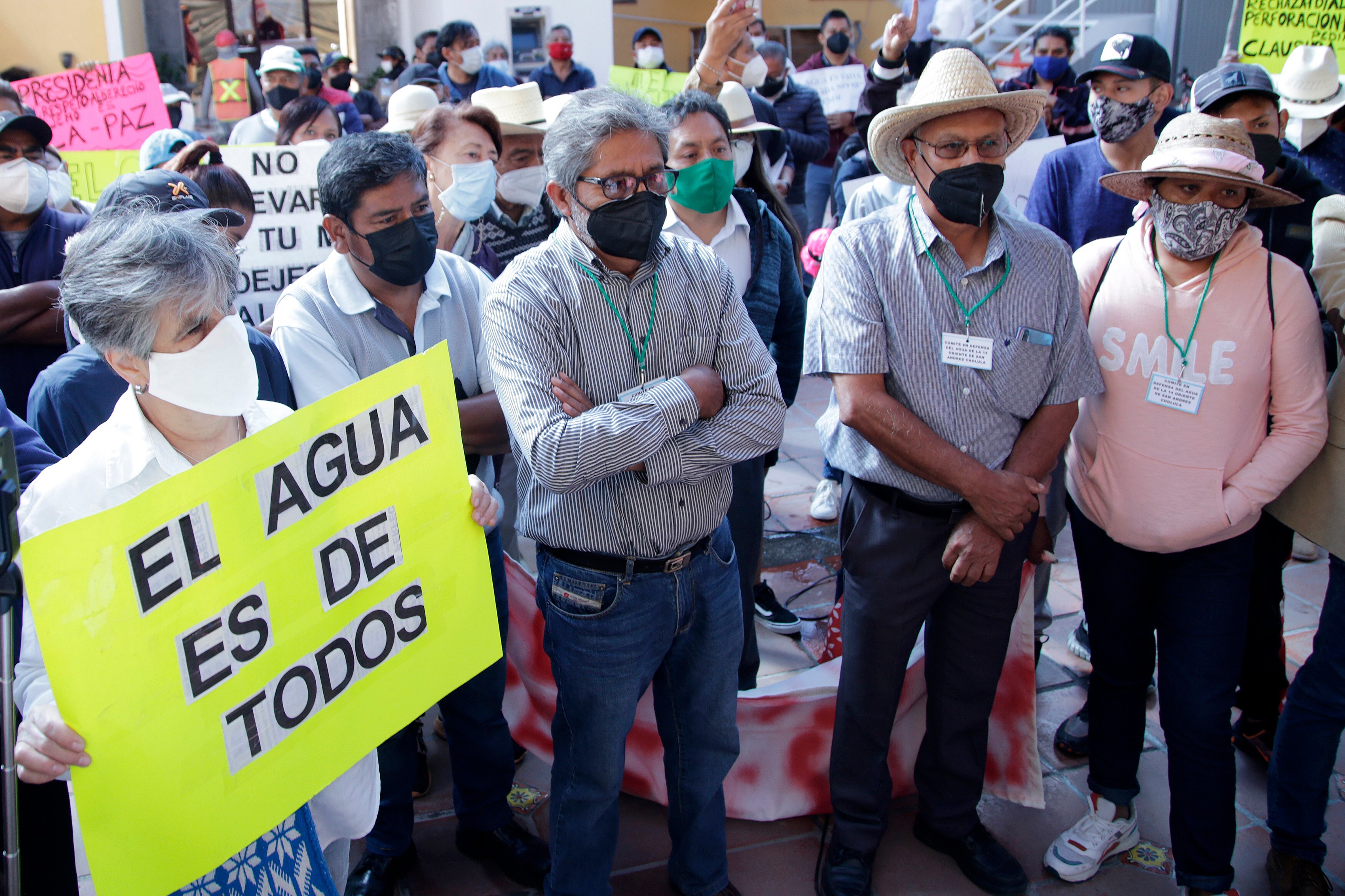 Pobladores de San Andrés Cholula se oponen a perforación de un pozo