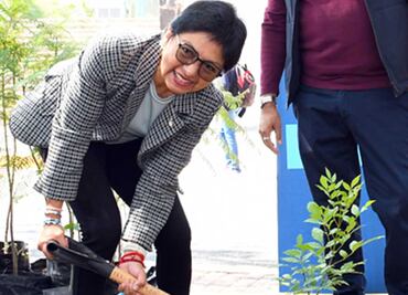 Lilia Cedillo inaugura el Maratón de Reforestación Universitaria
