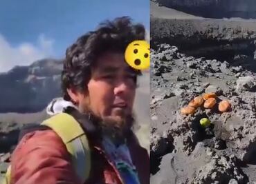 VIDEO Desafían el peligro y llegan al cráter del volcán Popocatépetl para rendirle tributo
