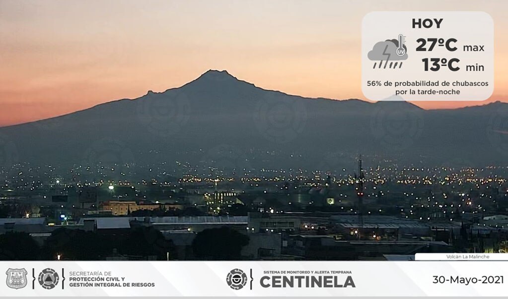 Pronóstico del clima para Puebla, 30 de mayo 2021