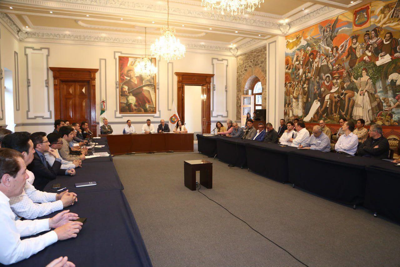 Ayuntamiento y Canaco impulsarán acciones para el ordenamiento del Centro Histórico de Puebla