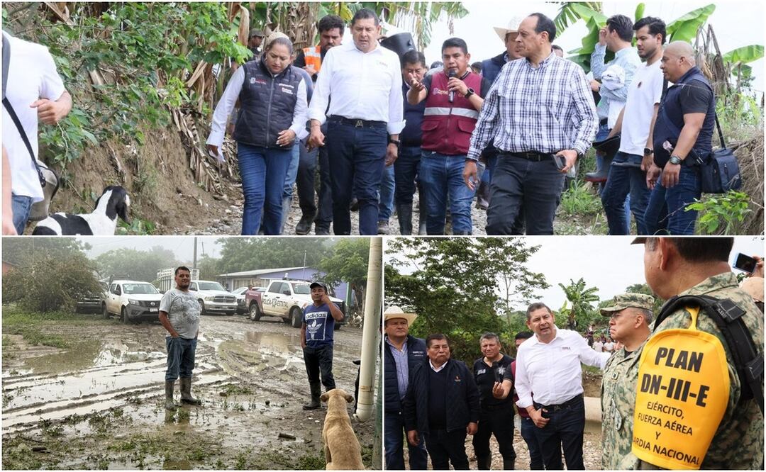 El gobernador de Puebla realizó un recorrido para revisar las afectaciones | Foto: Gobierno de Puebla